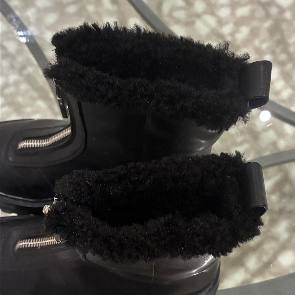 H and m Black chunky Women's Boots - Picture 4 of 8